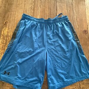Under Armour Men's Sky Blue Athletic Shorts